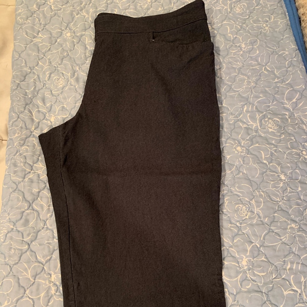 Gray dressy capris